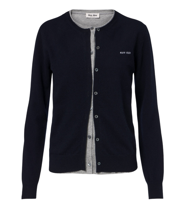 Miu Miu Layered cashmere cardigan