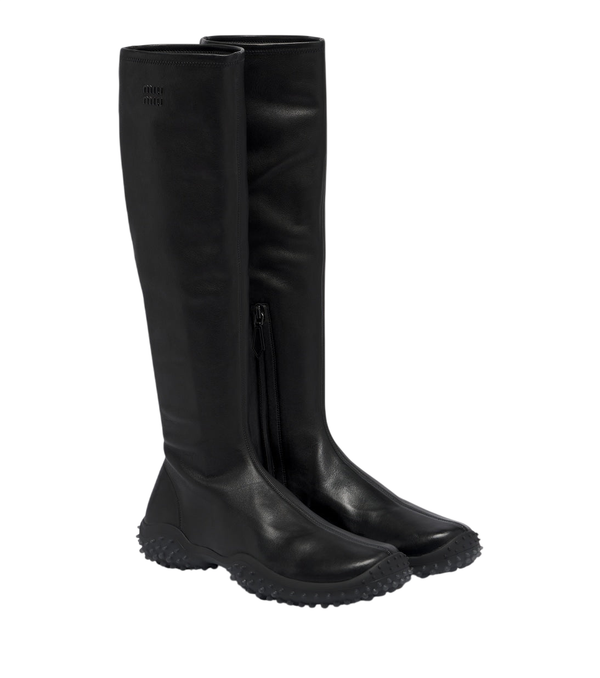 Miu Miu Leather knee-high boots