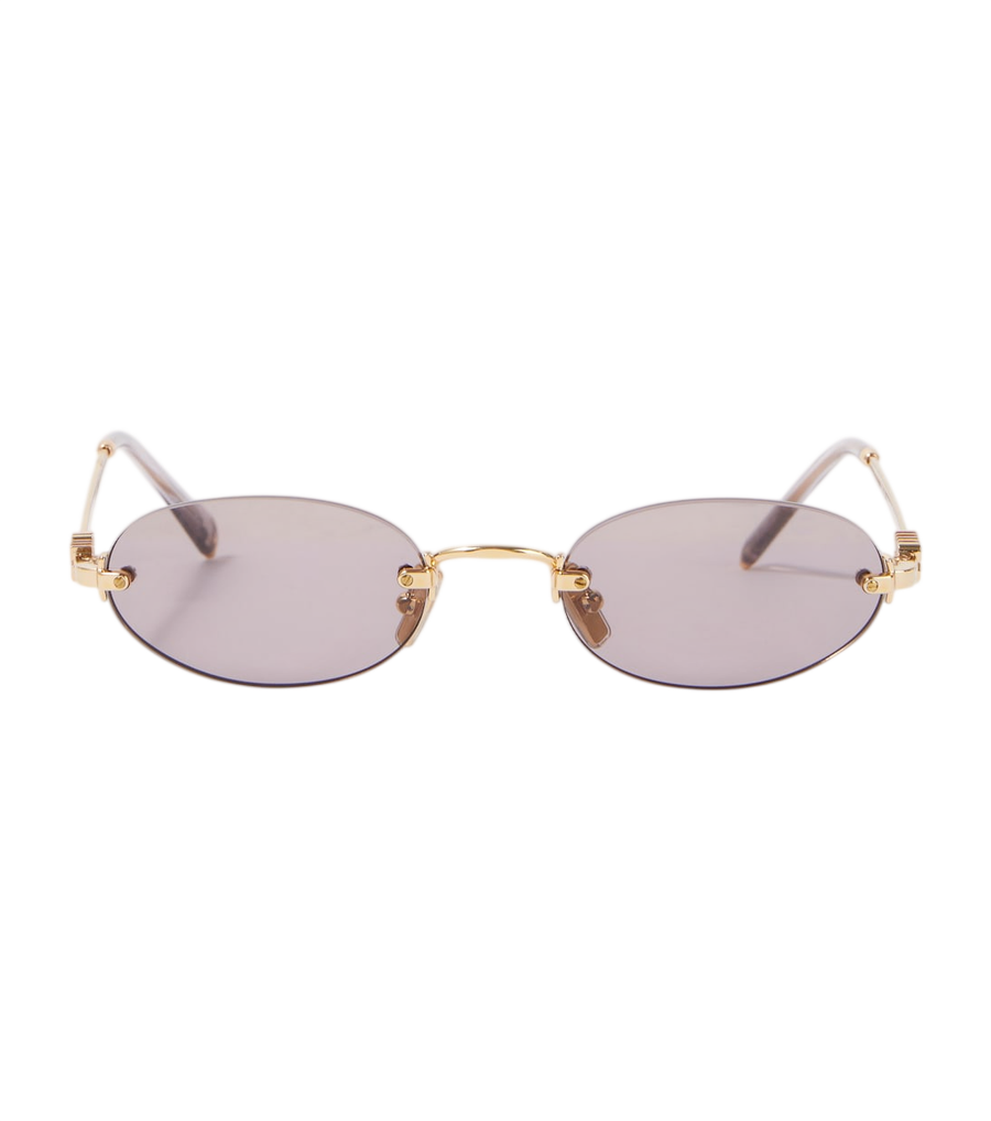Miu Miu Logo oval sunglasses