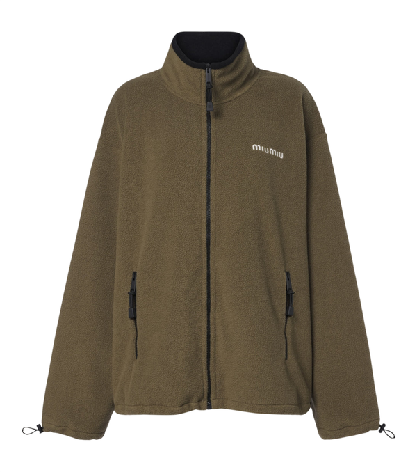 Miu Miu Oversized fleece jacket