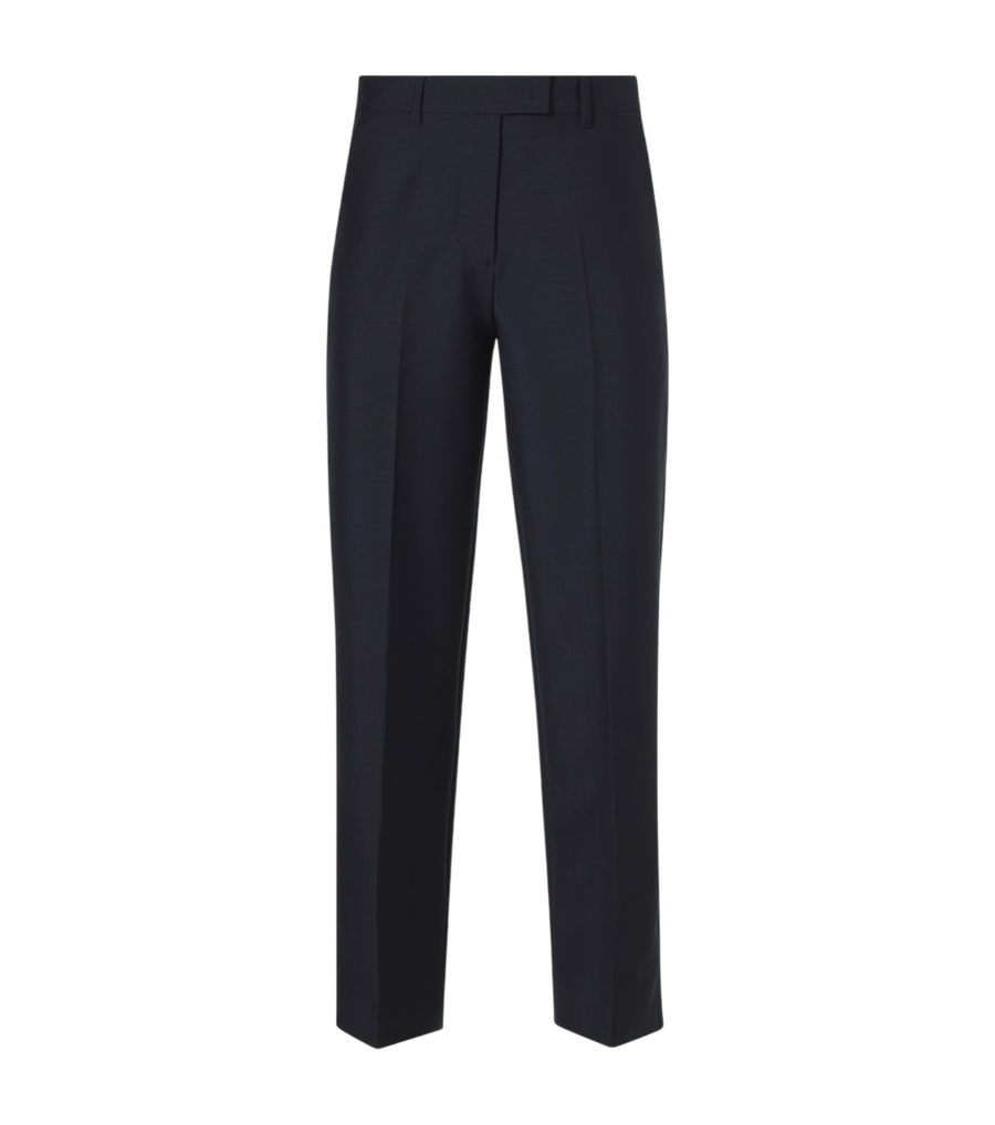 Miu Miu Pleated mohair and wool straight-leg pants