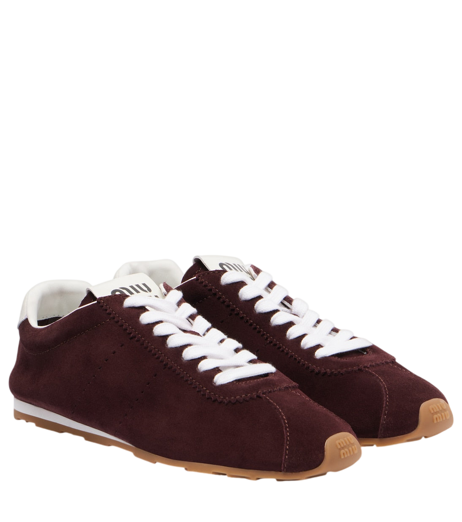 Miu Miu Plume suede sneakers