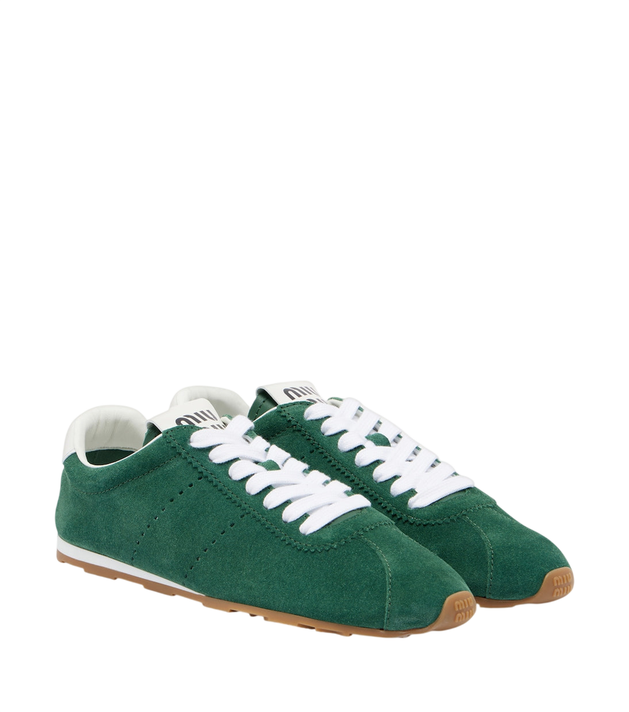 Miu Miu Plume suede sneakers