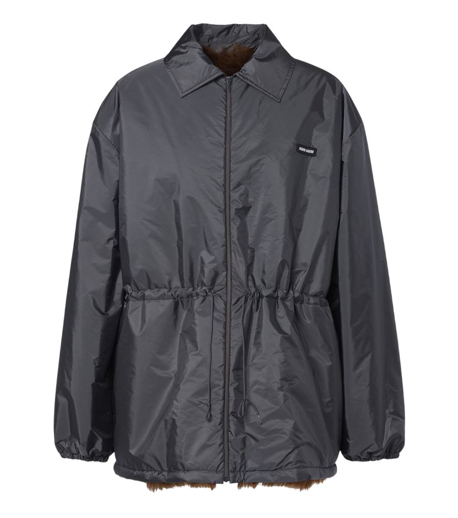 Miu Miu Shearling-lined blouson jacket