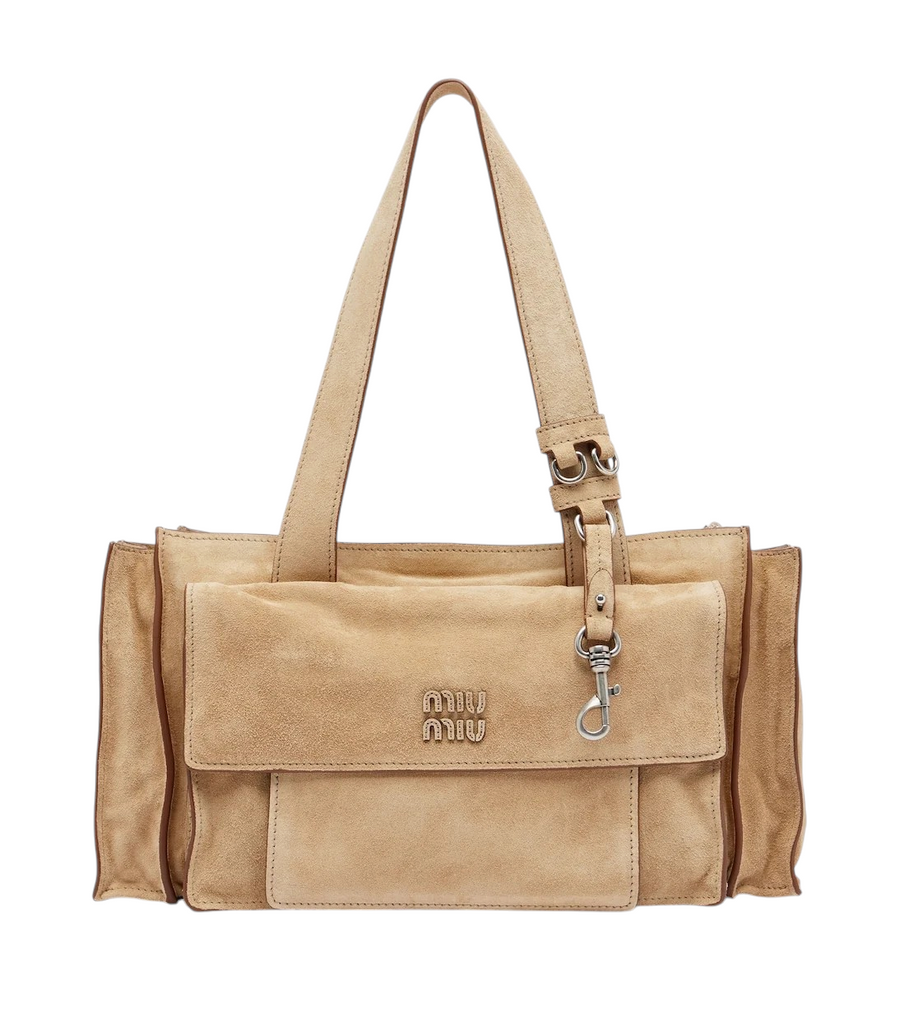 Miu Miu Utilitaire suede shoulder bag