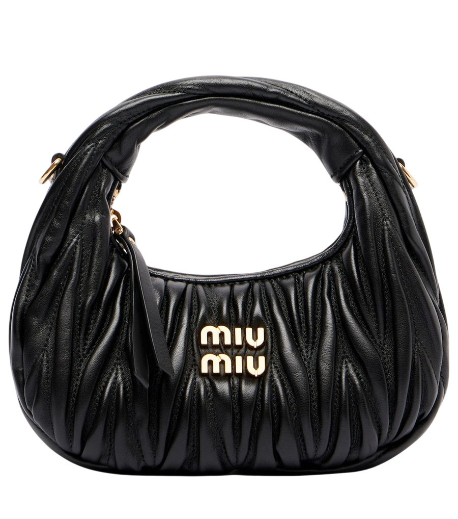 Miu Miu Wander Mini matelassé leather tote bag