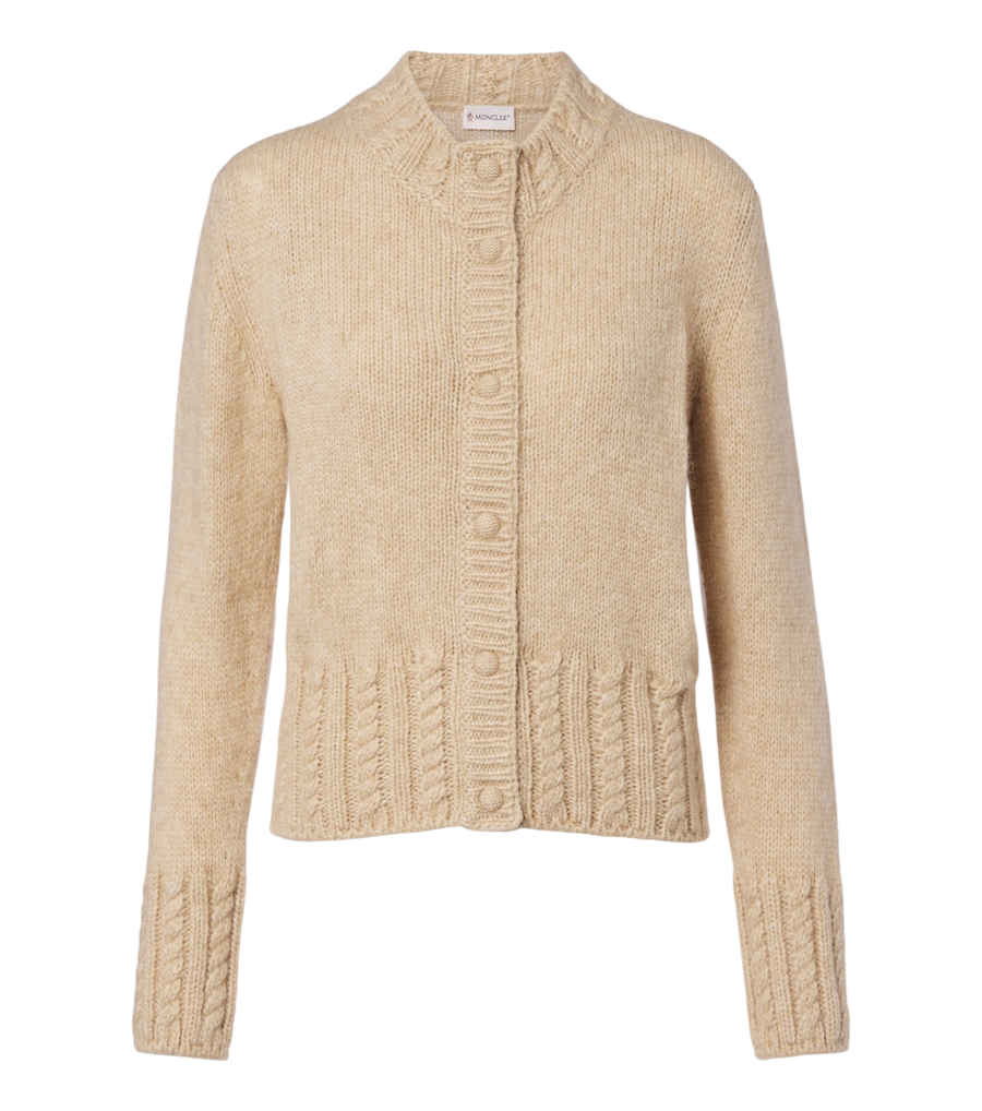 Moncler Alpaca and wool-blend cardigan