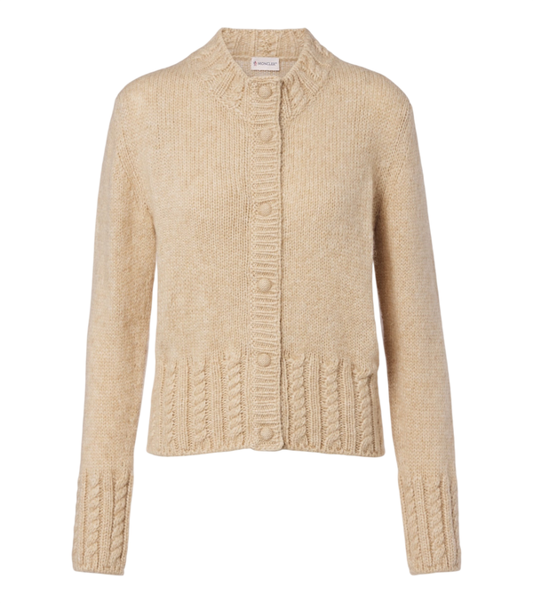 Moncler Alpaca and wool-blend cardigan