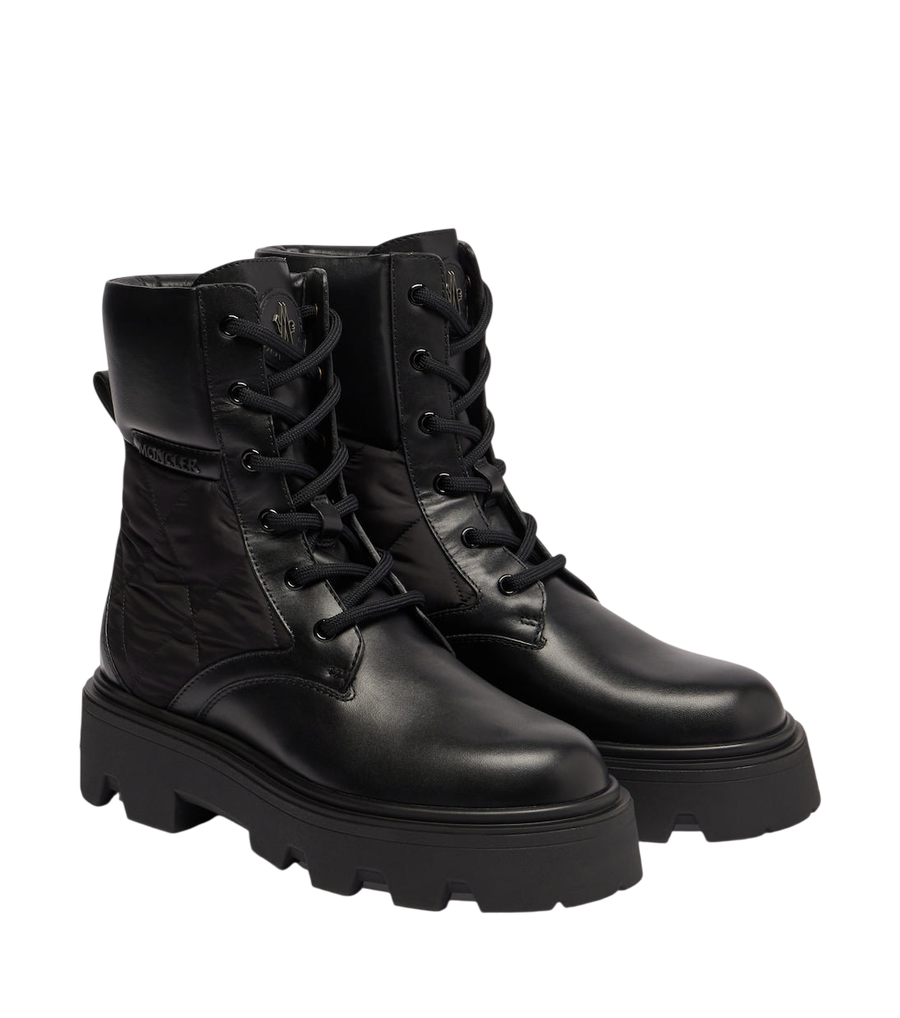 Moncler Aurea leather ankle boots