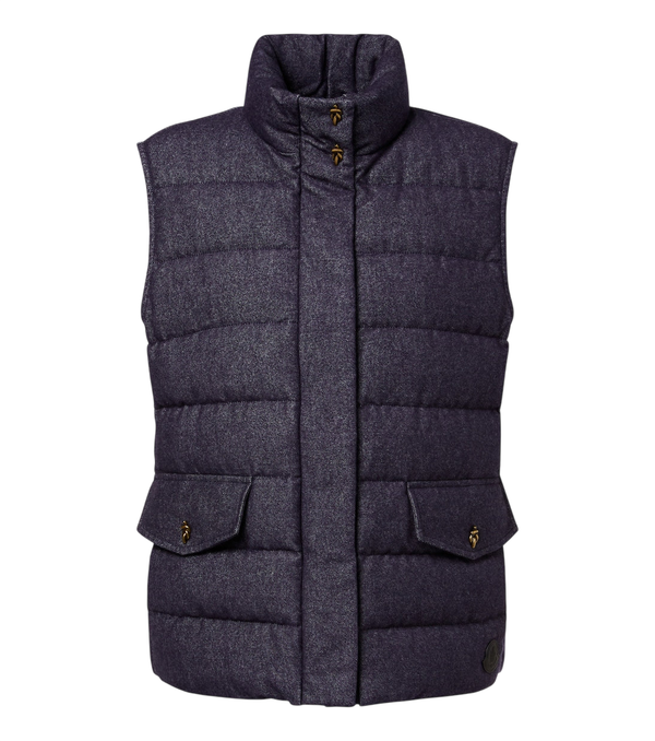 Moncler Bessez denim down vest