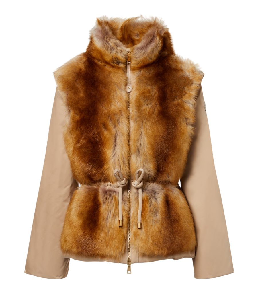 Moncler Blaireau shearling-trimmed down jacket