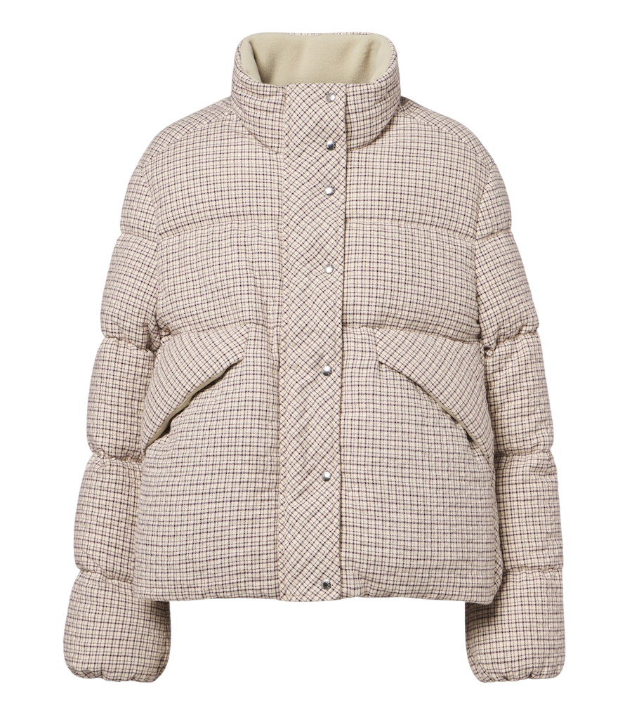 Moncler Cloante checked down jacket