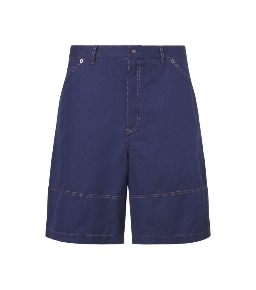Moncler Cotton and linen gabardine shorts