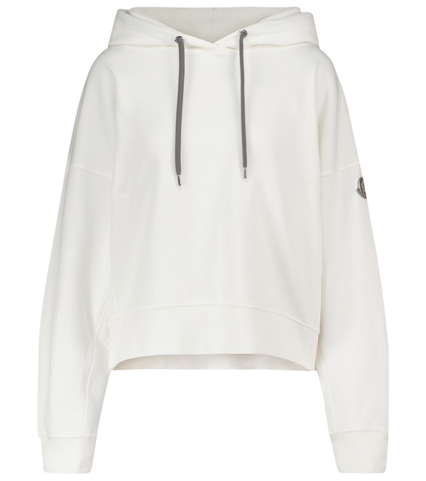 Moncler Felpa con cappuccio in misto cotone