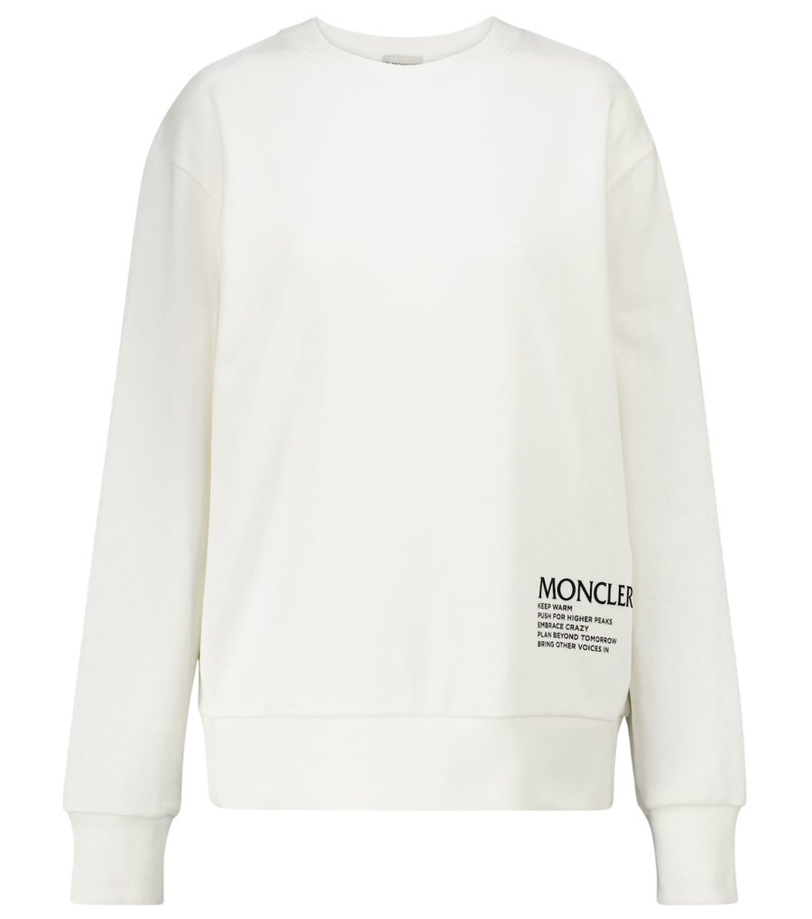 Sudadera de mezcla de algodón Moncler