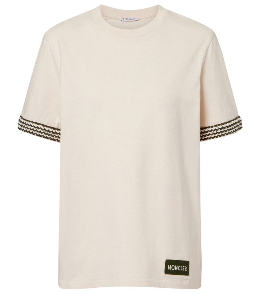 Camiseta de punto de algodón Moncler