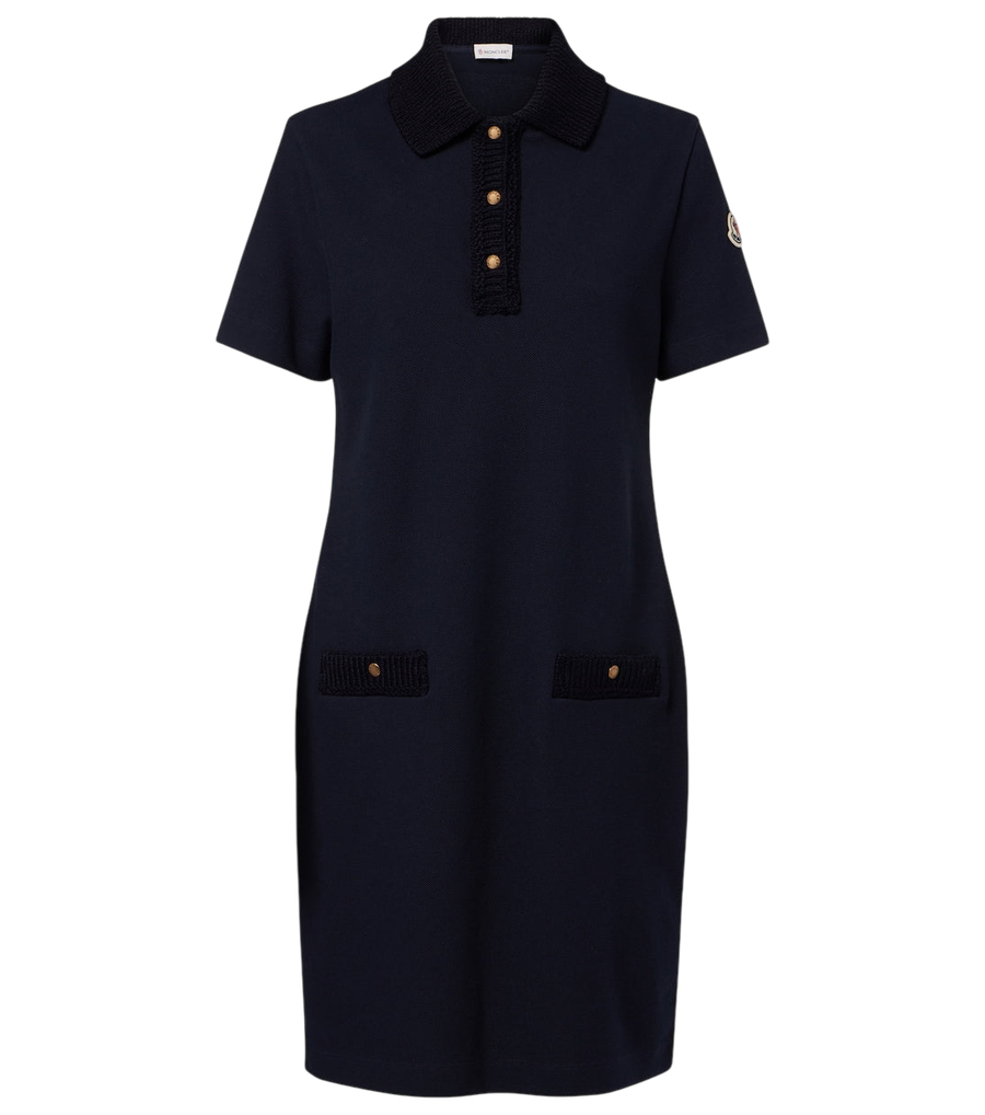 Moncler Cotton piqué polo dress