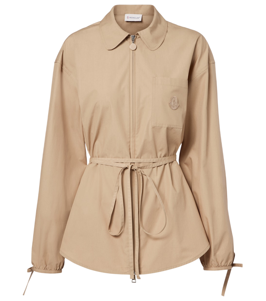 Camisa de popelina de algodón Moncler