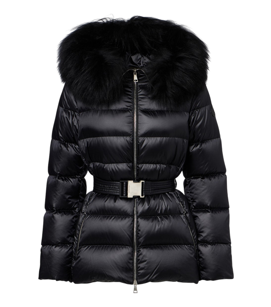 Moncler Cupidones shearling-trimmed down jacket