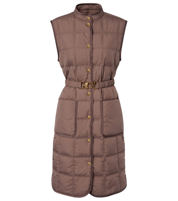 Moncler Cygnette belted quilted down vest