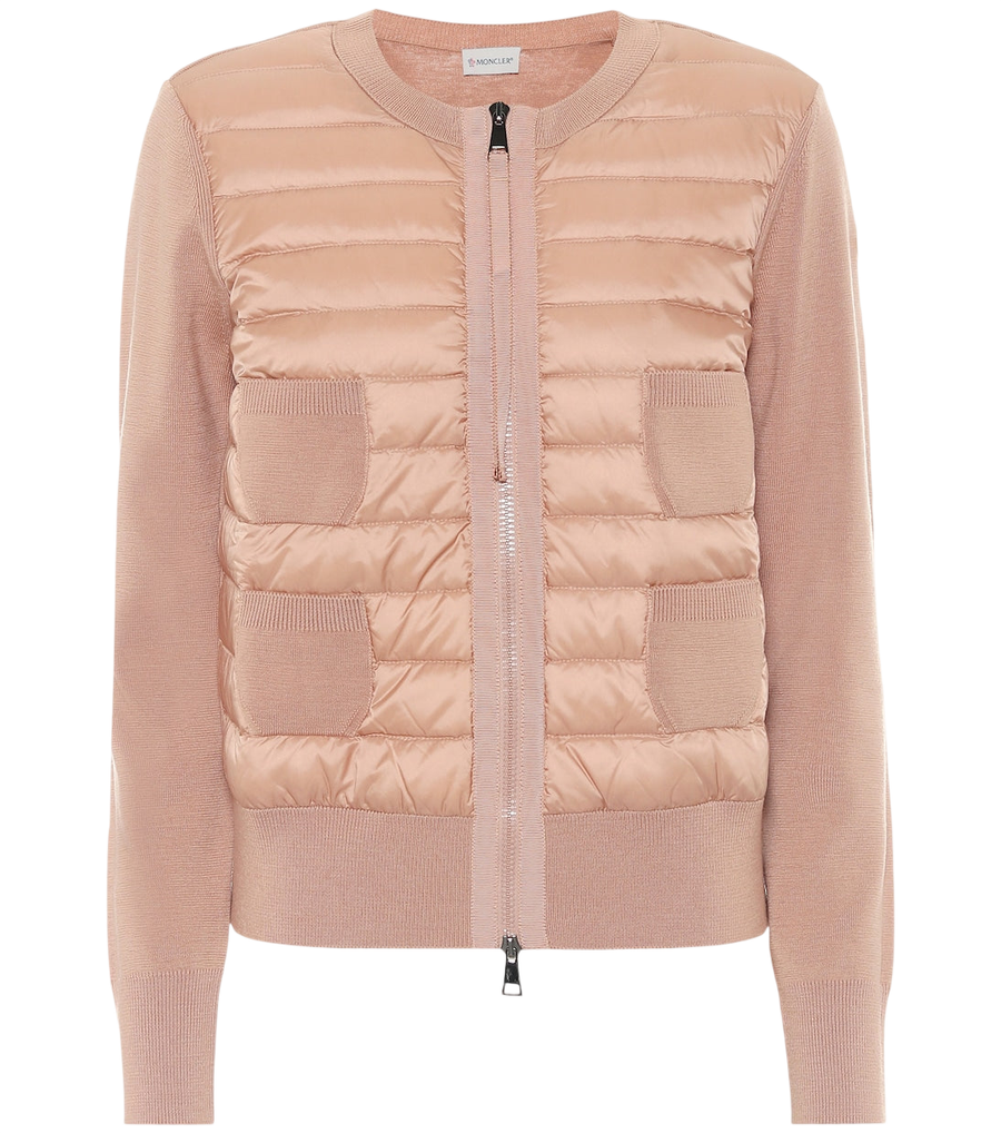 Moncler Down and wool jacket
