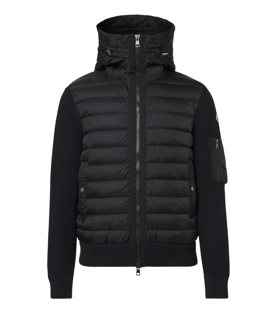 Moncler Down-paneled cardigan