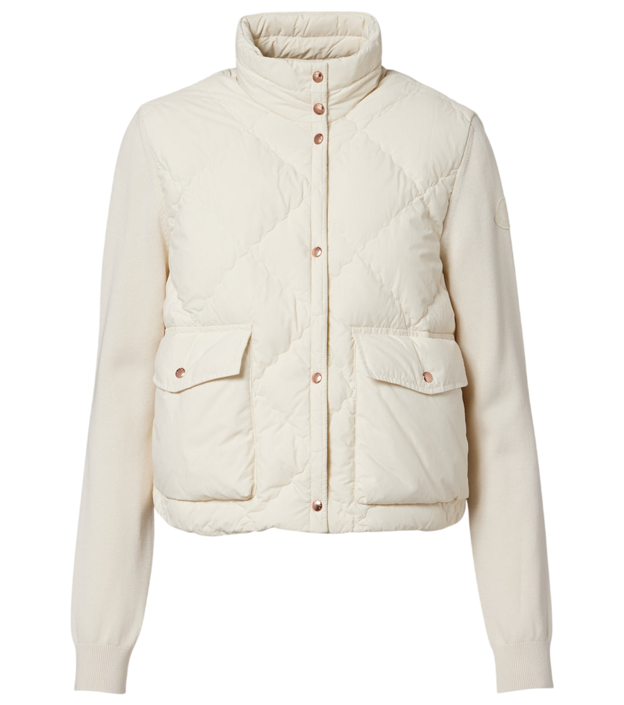Moncler Down-paneled cardigan