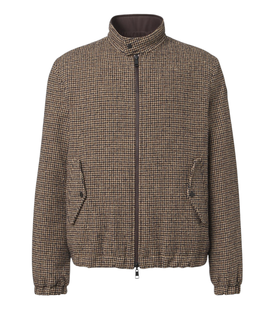 Moncler Ebrodel reversible wool-blend down jacket