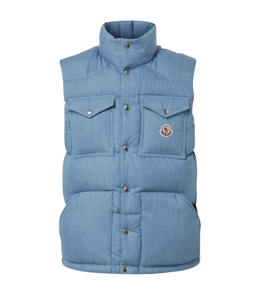Moncler Ervional denim down vest