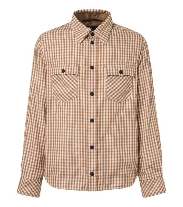 Moncler Grenoble Check cotton-blend twill shirt