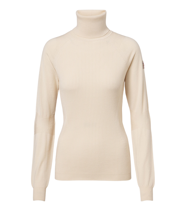 Moncler Grenoble Ribbed-knit wool-blend turtleneck sweater