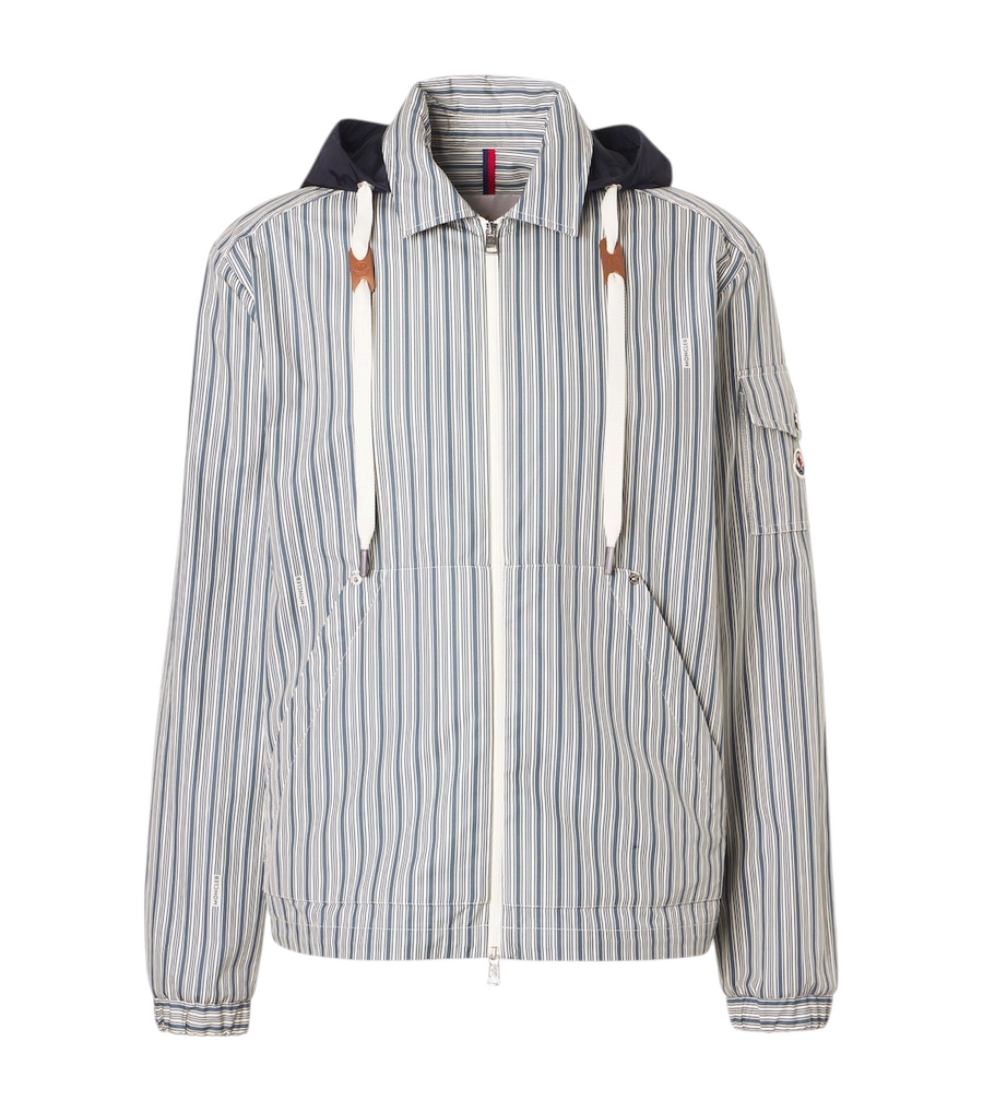 Moncler Havas striped poplin blouson jacket