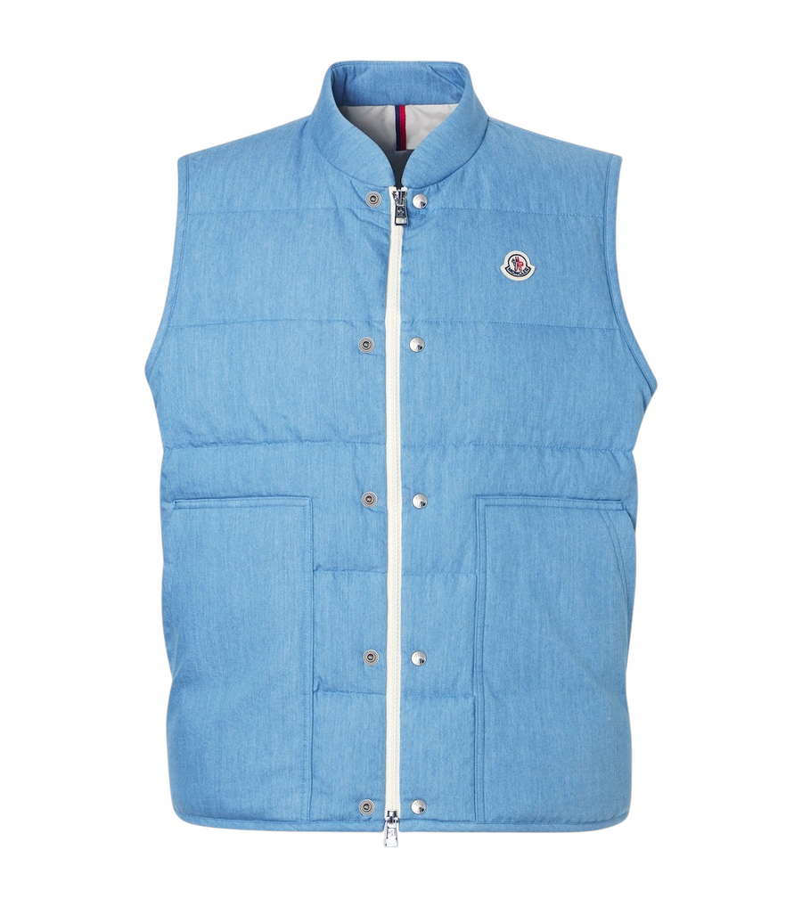 Moncler Heceta denim down vest