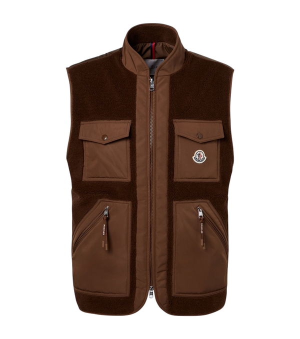 Moncler Karakai down-paneled teddy vest