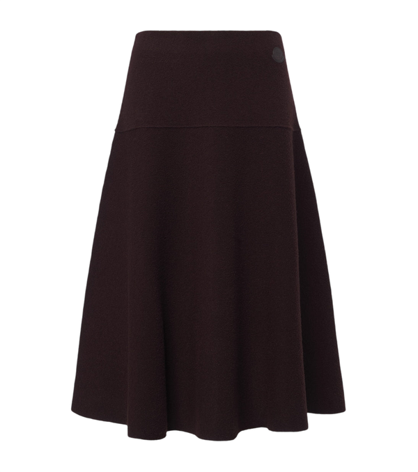Moncler Knitted wool-blend midi skirt