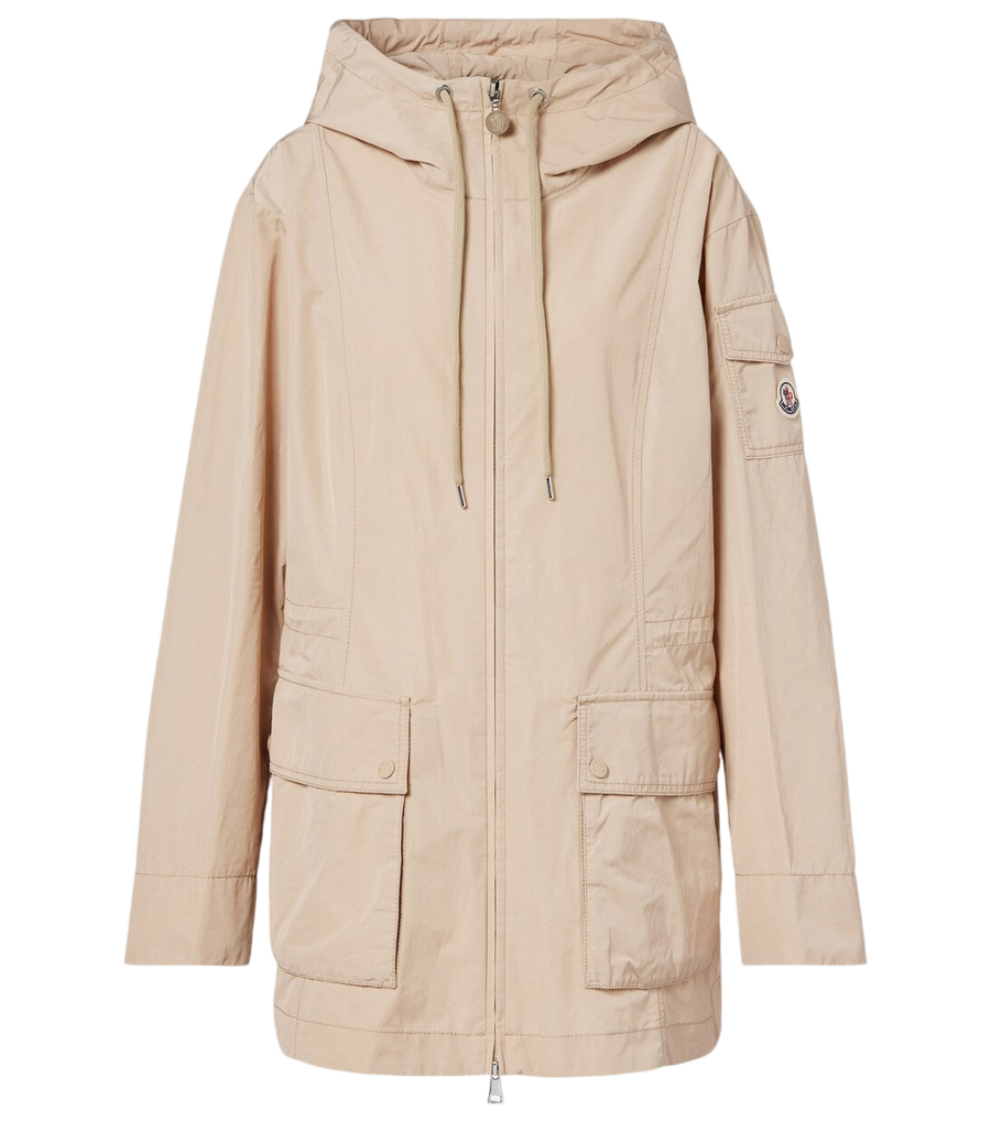 Moncler Leandro technical poplin parka