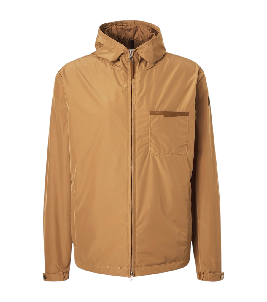 Moncler Leather-trimmed jacket