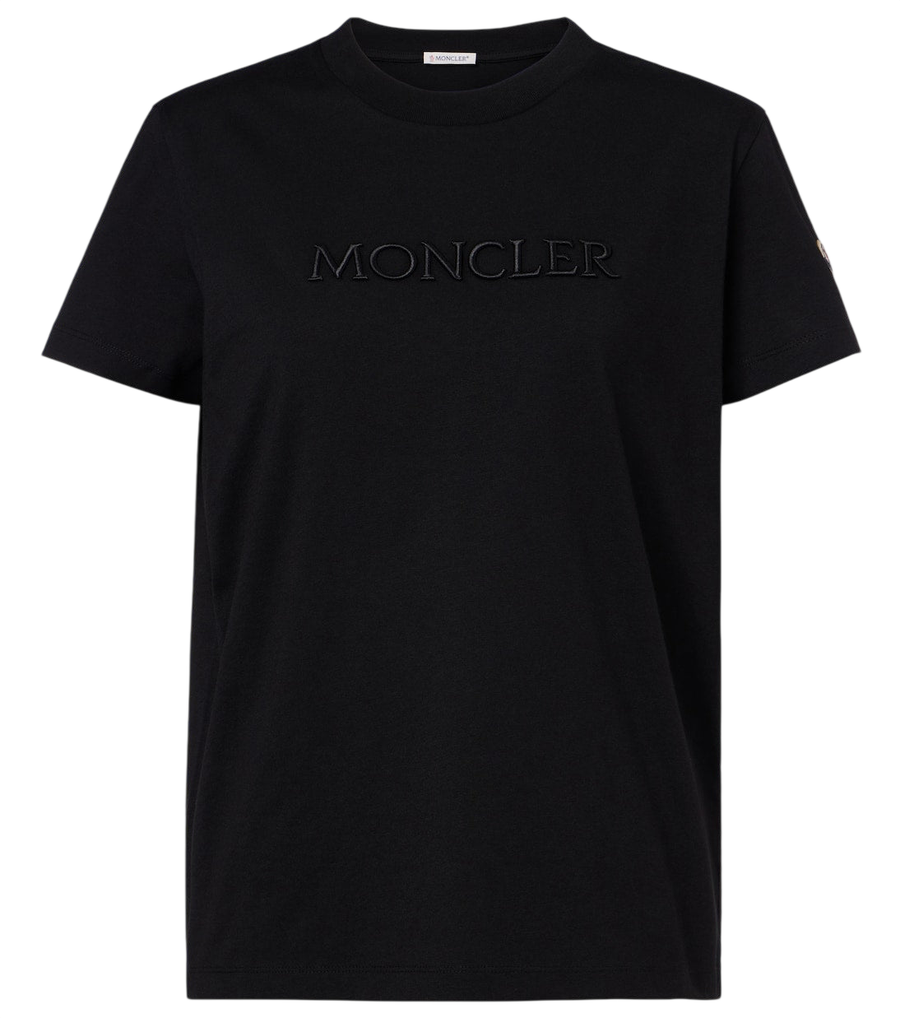 T-shirt in jersey di cotone con logo Moncler