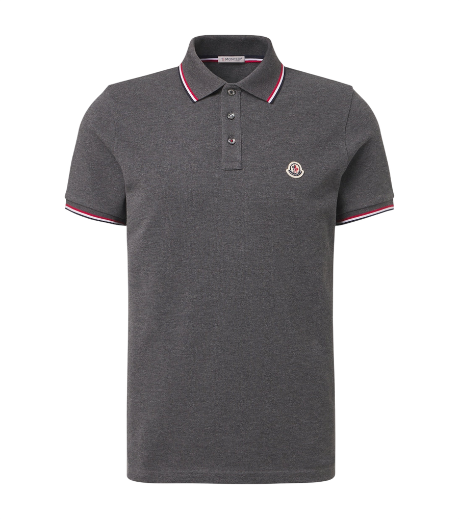 Moncler Logo cotton piqué polo shirt