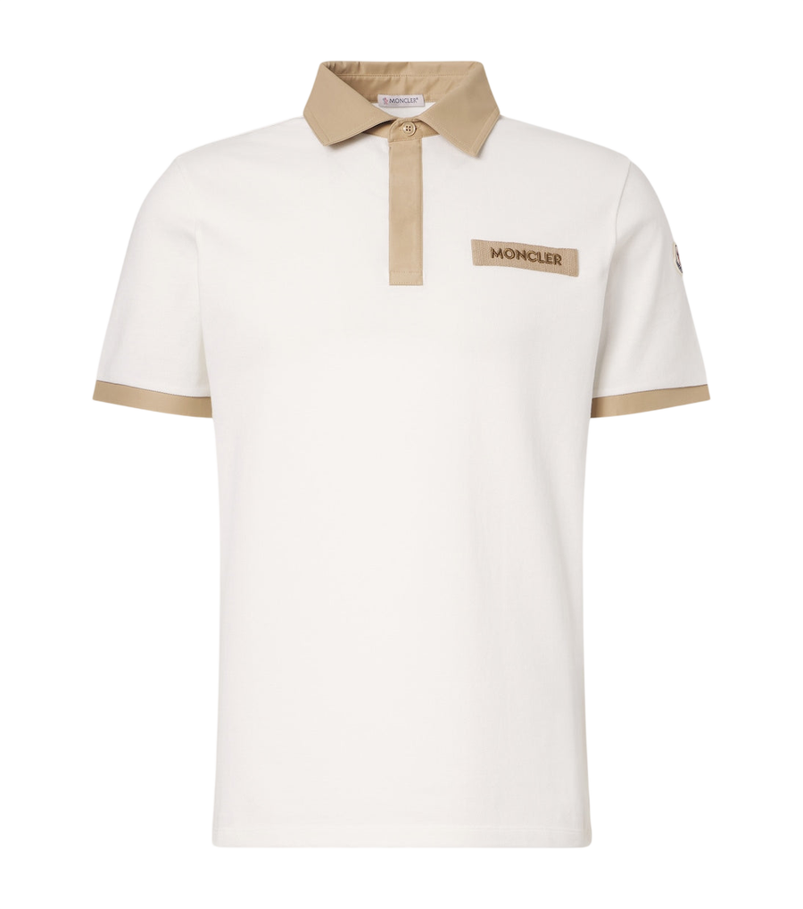Moncler Logo cotton piqué polo shirt