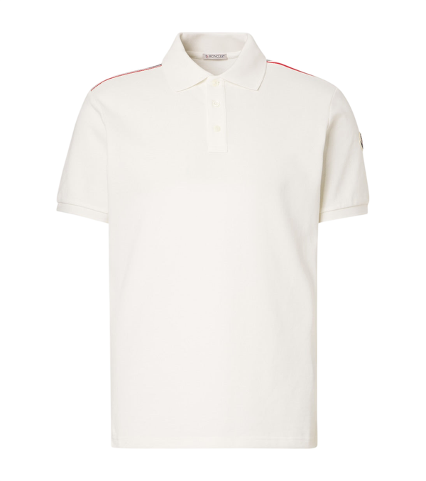 Moncler Logo cotton piqué polo shirt