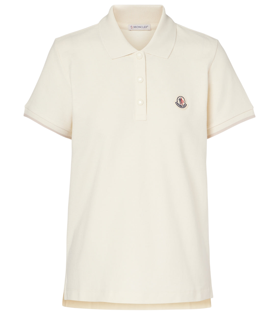 Moncler Logo cotton piqué polo shirt