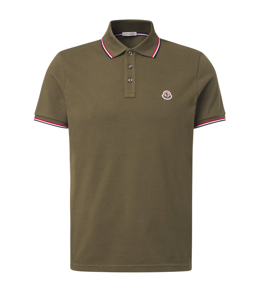 Moncler Logo cotton piqué polo shirt