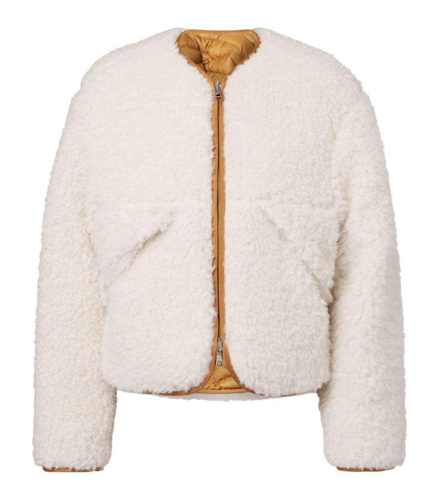 Moncler Mallero reversible teddy down jacket