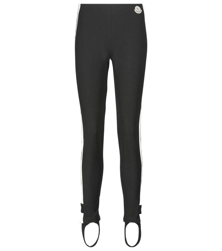Moncler Mid-rise jersey stirrup leggings