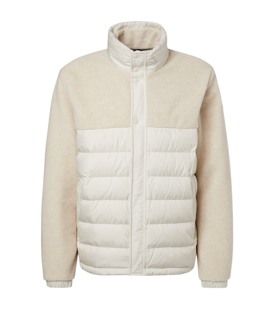 Moncler Mistral fleece-paneled down jacket
