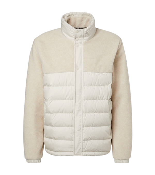 Moncler Mistral fleece-paneled down jacket