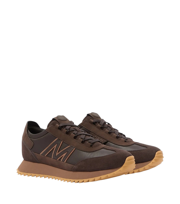 Moncler Pacey2 suede-trimmed sneakers