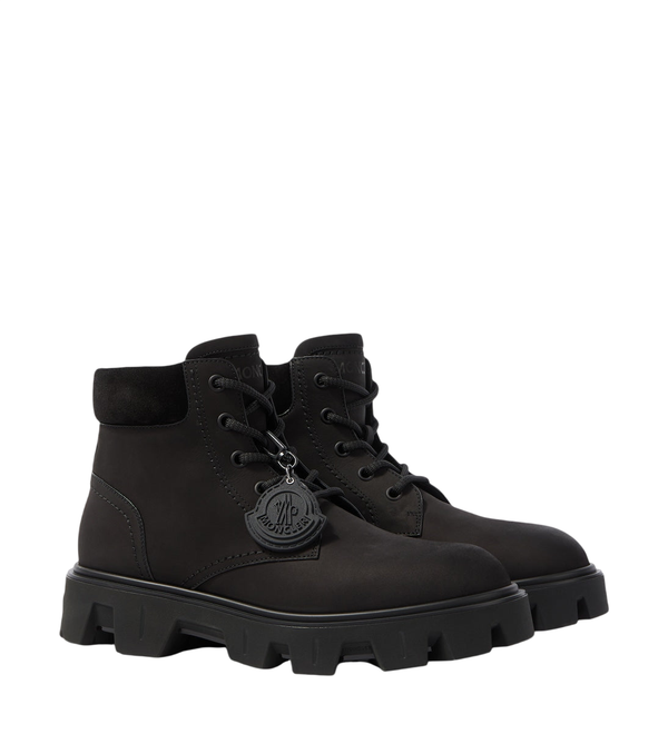 Moncler Peak City leather lace-up boots