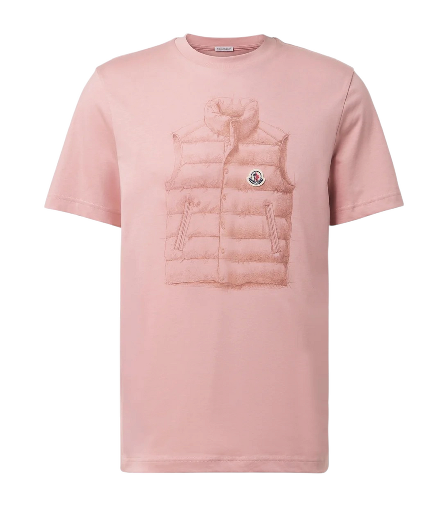 Moncler Printed cotton jersey T-shirt